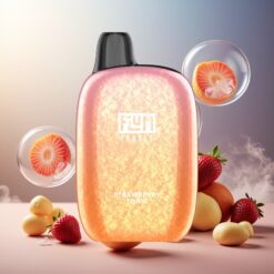 FLUM Pebble 6000 magyar nagykereskedés Eper Tonik (10ml, Mesh Coil)