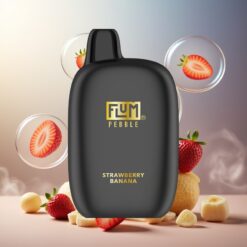 FLUM Pebble 6000 Puff magyar nagykereskedés eper-banán 10ml