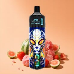 JNR Alien Max 18000 Puffs magyar nagykereskedés Eper-Görögdinnye Buborékrágó Dual Mesh