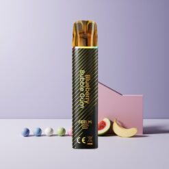JNR Black&Golden 600+200 Púf magyar nagykereskedés Kékáfonya Buborék Rágó 550mAh