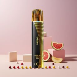 JNR Black&Golden 600+200 Puff Egyszeri E-liquides Skittles magyar nagykereskedés 2ml