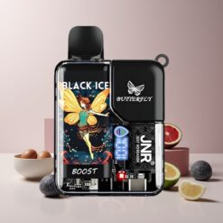 JNR Butterfly 8500 Puff Egyszeri E-cigaretta Fekete Jég 1200mAh magyar nagykereskedés