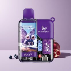 JNR Butterfly 8500 Puff Egyszeri E-liquides Kékáfonya Gránátalma 1200mAh magyar nagykereskedés