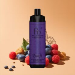RandM Fumot Shisha 10000 Puffs (0,6ohm Mesh Coil) Eldobható E-liquides (Áfonya-Savanyú Málna) magyar nagykereskedés