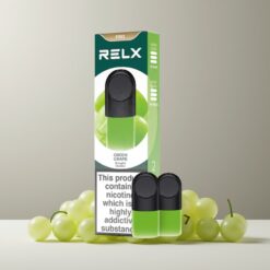 RELX Pod Pro Magyar Nagykereskedés – Zöld Szőlő (1.8% Nikotin, 1.9 ml, Gazdag Gőz)