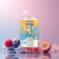 Uwin Crystal Twins 40000 Puffs magyar nagykereskedés Áfonya Málna Cseresznye Jég